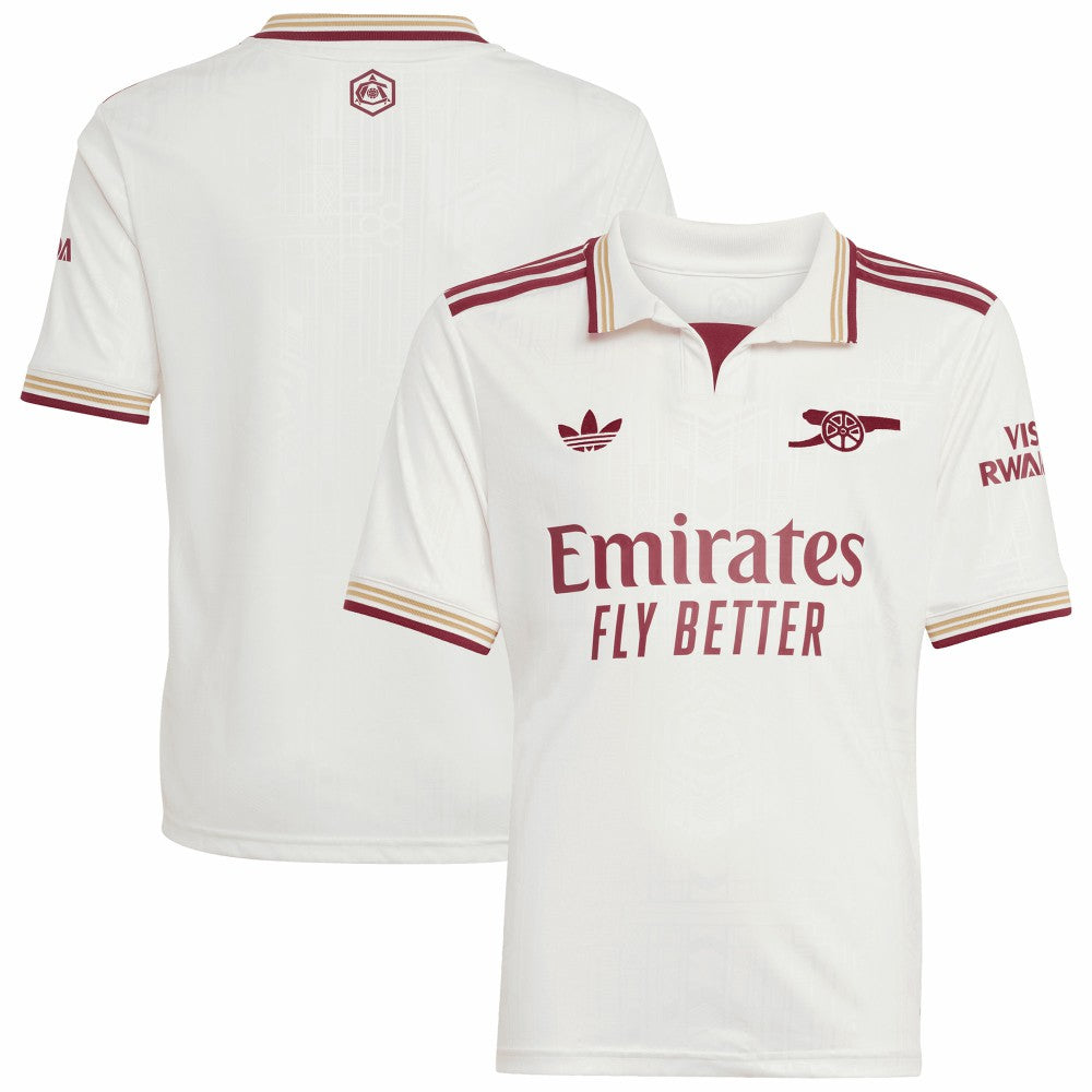 Arsenal Youth 2025/26 Third Replica Jersey White