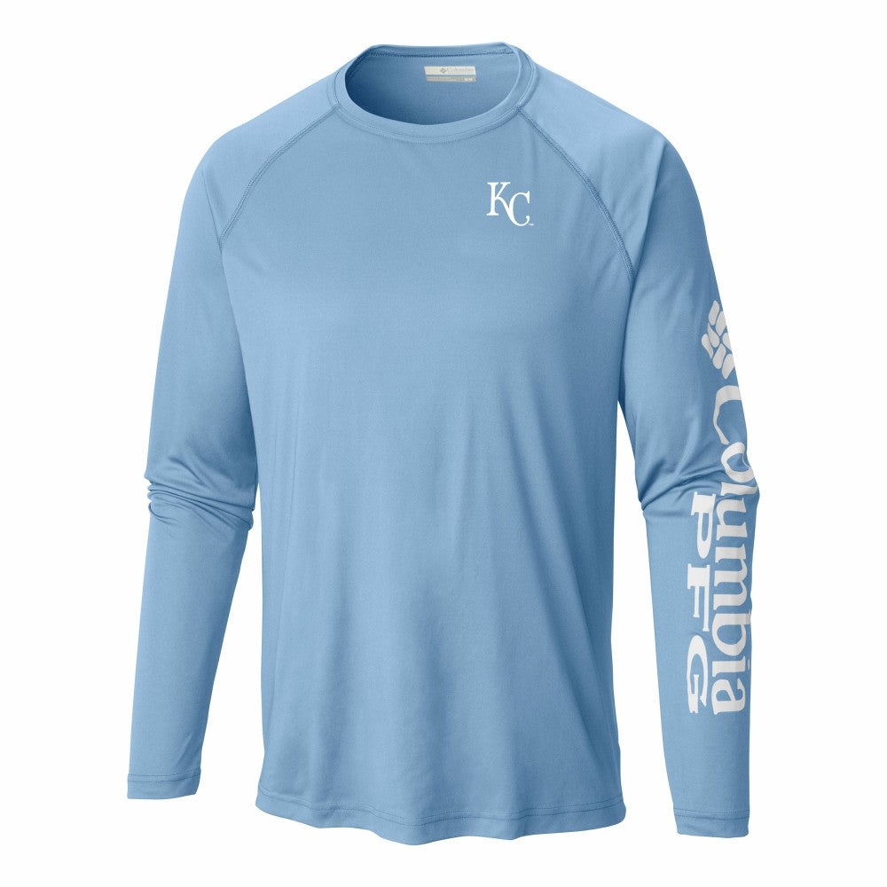 Kansas City Royals Columbia Terminal Tackle Long Sleeve Shirt - Light Blue