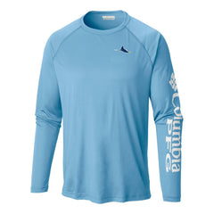 Tampa Bay Rays Columbia Terminal Tackle Long Sleeve Shirt - Light Blue