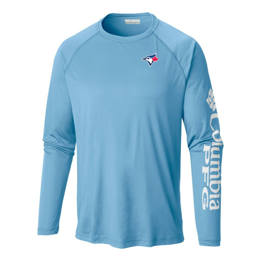 Toronto Blue Jays Columbia Terminal Tackle Long Sleeve Shirt - Light Blue