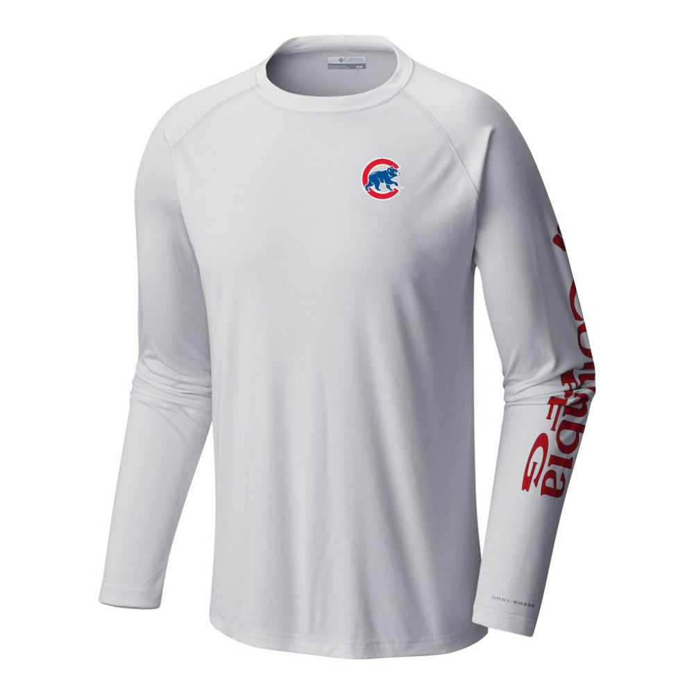 Chicago Cubs Columbia Terminal Tackle Long Sleeve Shirt - White