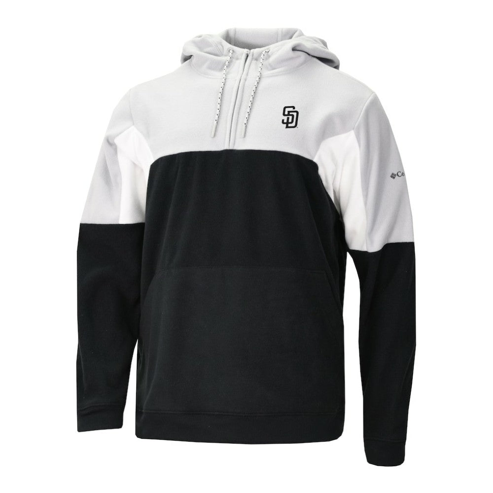 San Diego Padres Columbia Men's Lodge Fleece Quarter-Zip Hoodie - Black Hoodies