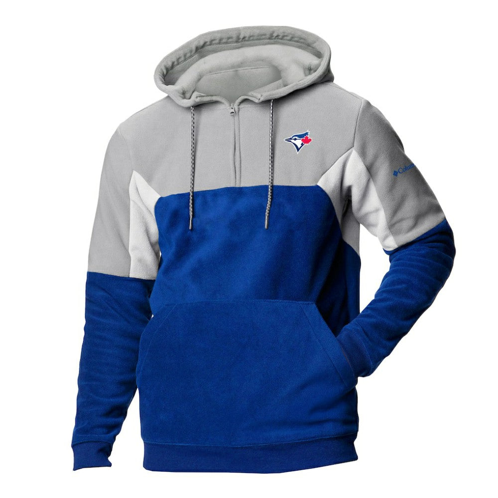 Toronto Blue Jays Columbia Men's Lodge Fleece Quarter-Zip Hoodie - Royal Hoodies