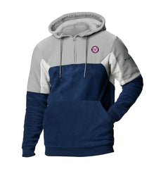 Washington Nationals Columbia Men's Lodge Fleece Quarter-Zip Hoodie - Navy Hoodies