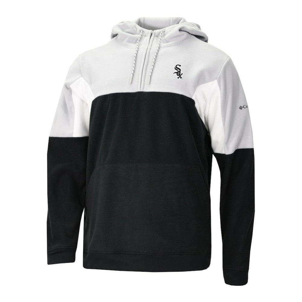 Chicago White Sox Columbia Men's Lodge Fleece Quarter-Zip Hoodie - Black Hoodies