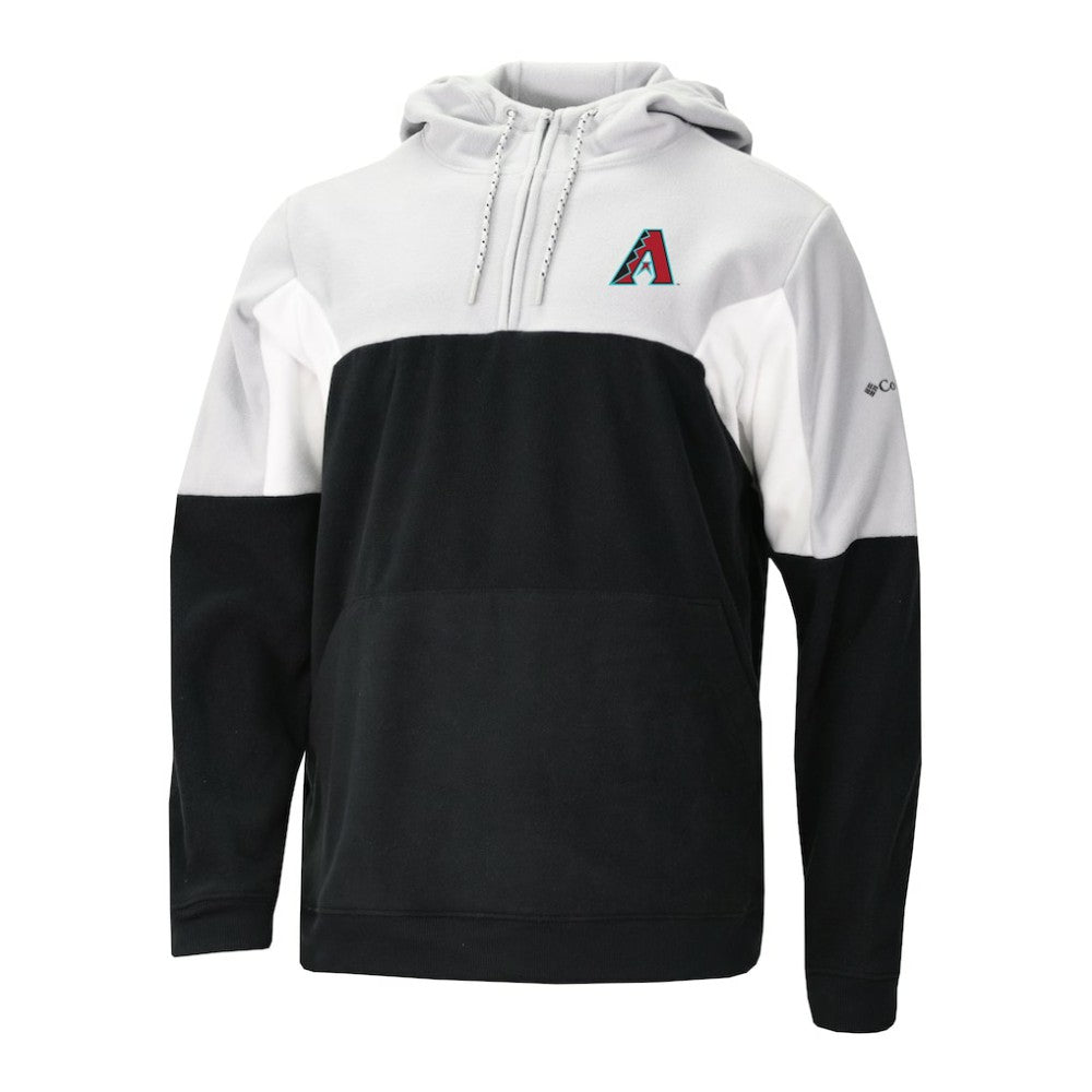 Arizona Diamondbacks Columbia Men's Lodge Fleece Quarter-Zip Hoodie - Black Hoodies