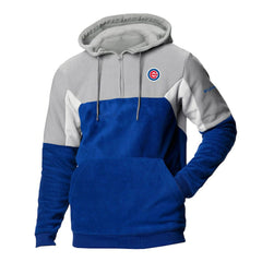 Chicago Cubs Columbia Men's Lodge Fleece Quarter-Zip Hoodie - Royal Hoodies