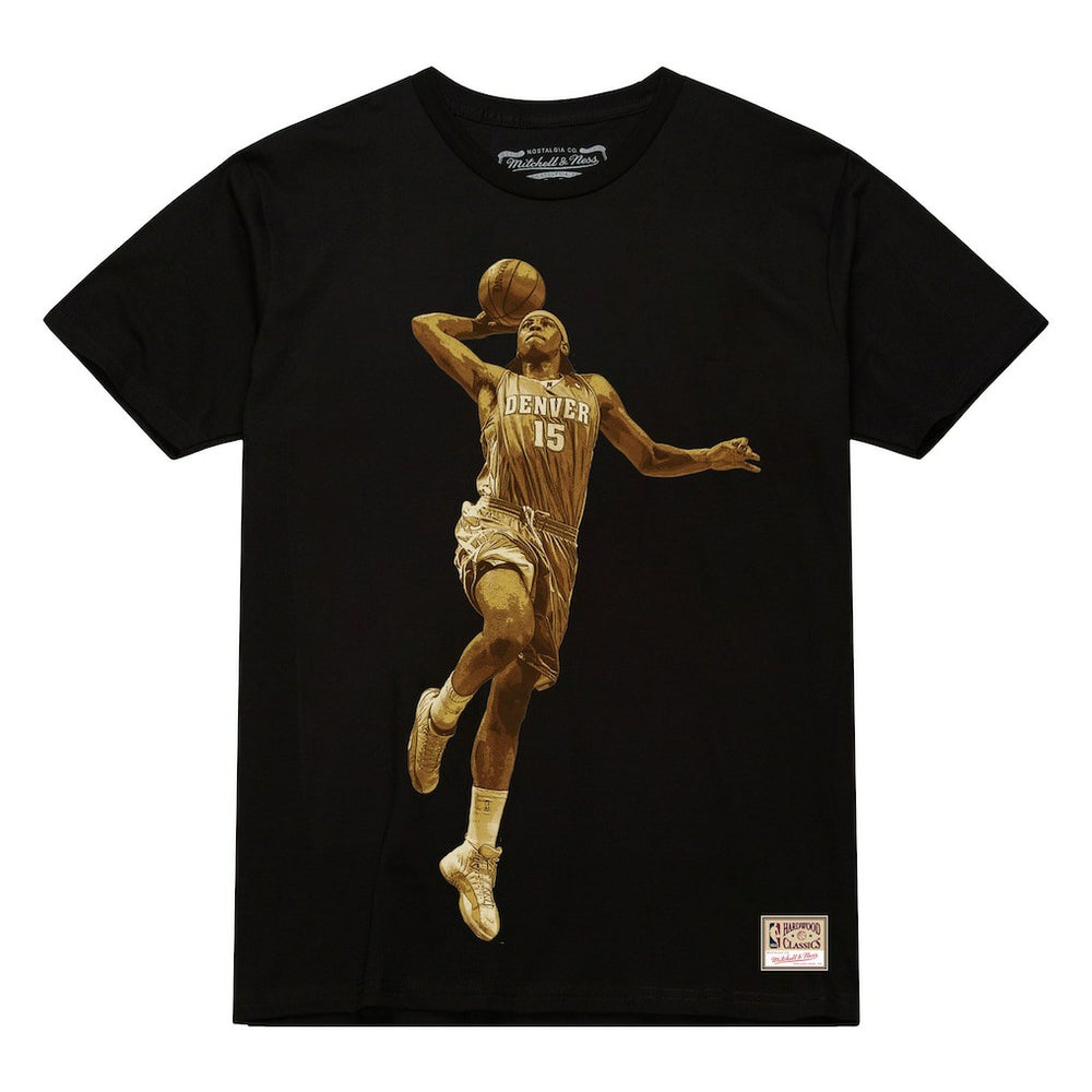 Carmelo Anthony Denver Nuggets Male Adult Black NBA ULTIMATE PLAYER GOLD TEE