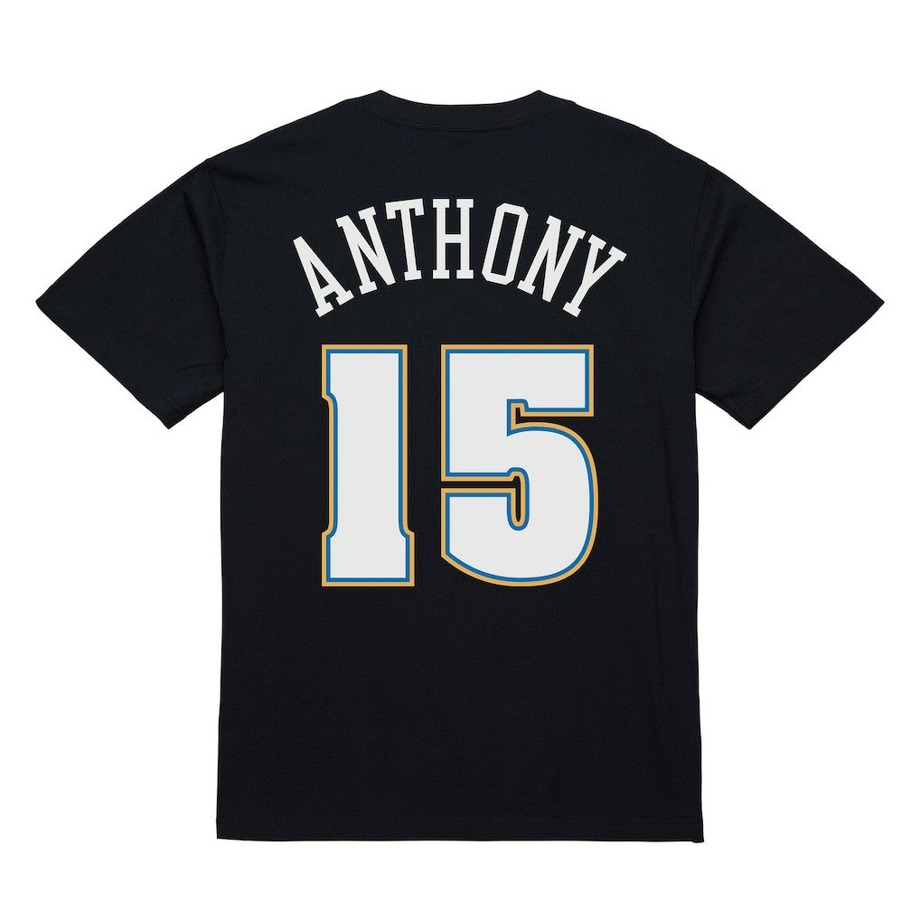 Carmelo Anthony Denver Nuggets Rookie Photo Name & Number T-Shirt Black