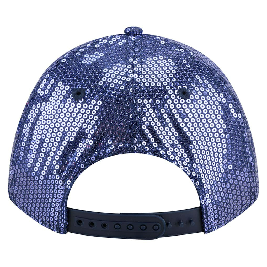 Dallas Cowboys New Era Women's Sequin 9FORTY Adjustable Hat Navy