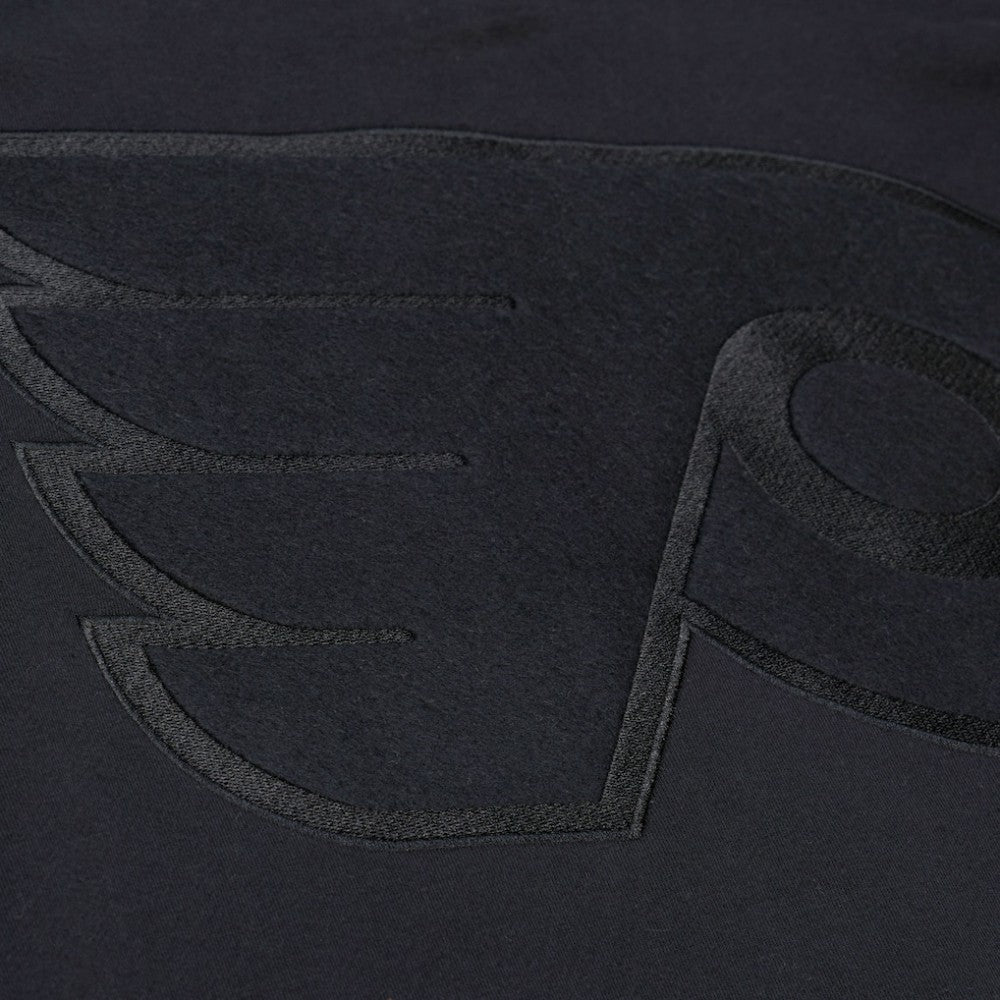 NHL Philadelphia Flyers Mitchell & Ness Phantom Fleece Crew Neck Sweatshirt - Black