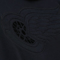 NHL Detroit Red Wings Mitchell & Ness Phantom Fleece Hoodie - Black