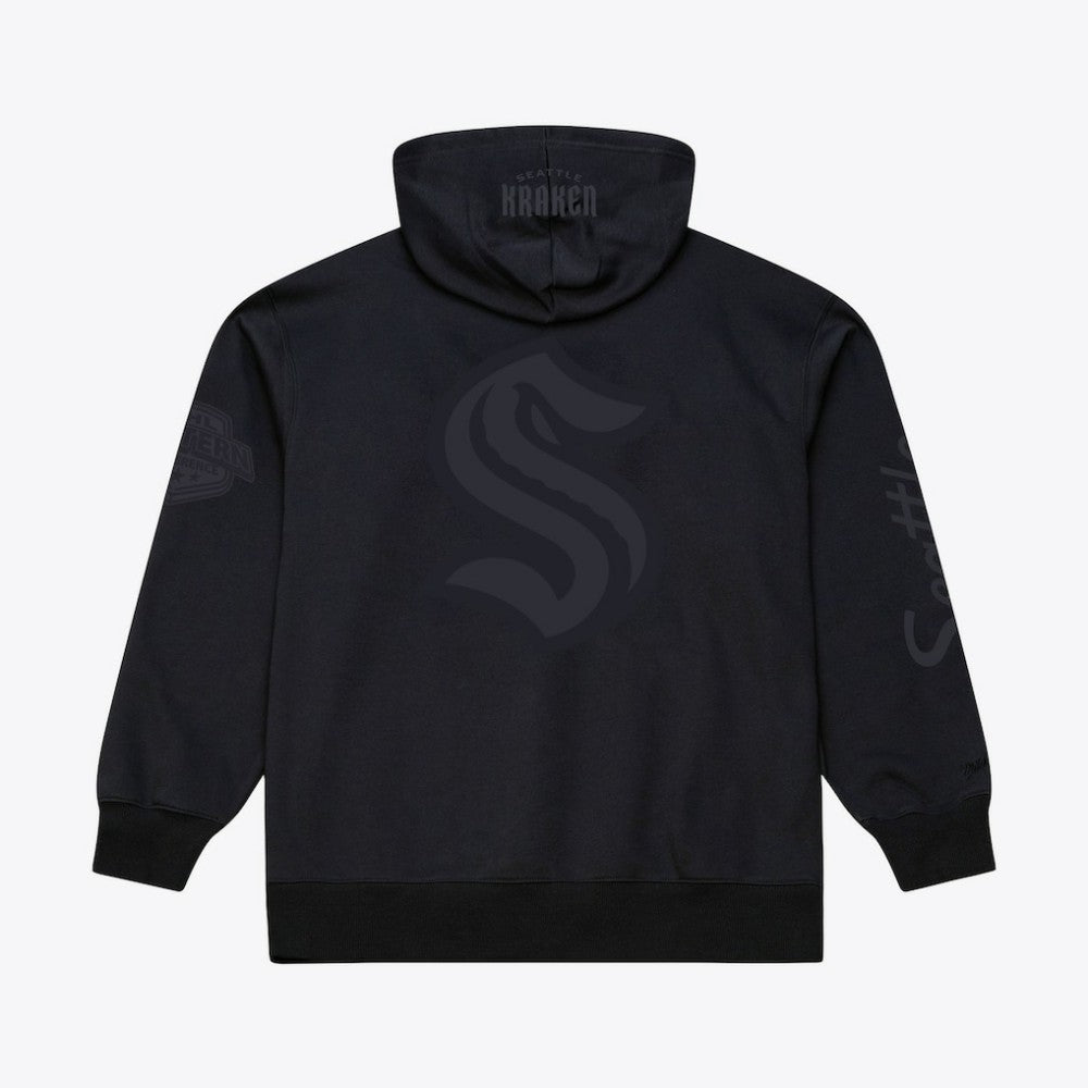 NHL Seattle Kraken Mitchell & Ness Phantom Fleece Hoodie - Black