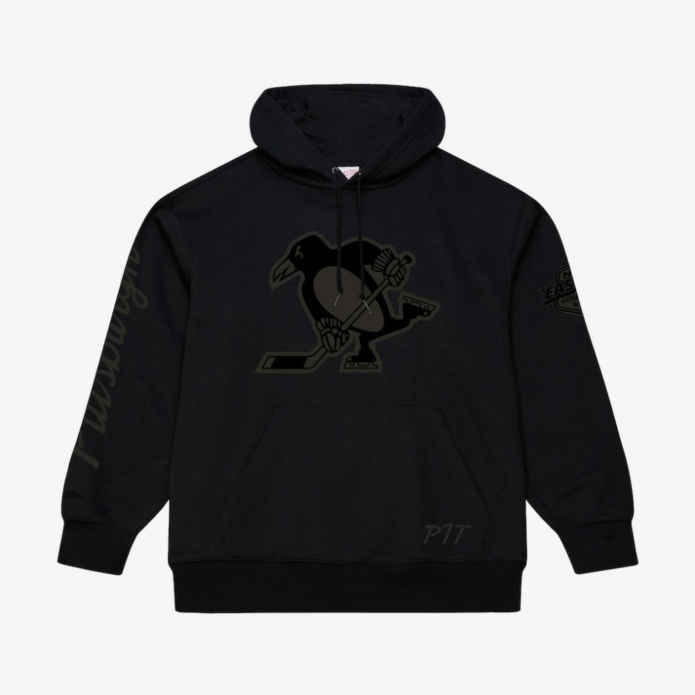NHL Pittsburgh Penguins Mitchell & Ness Phantom Fleece Hoodie - Black