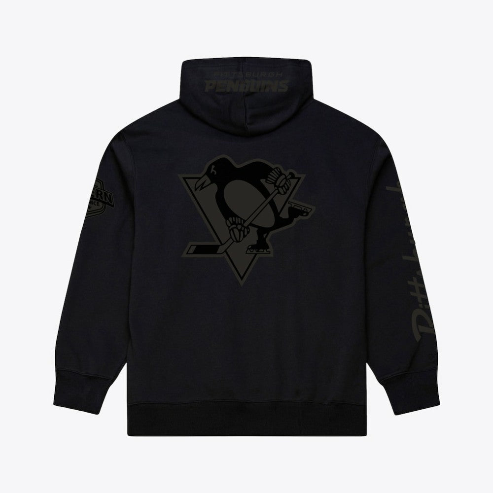 NHL Pittsburgh Penguins Mitchell & Ness Phantom Fleece Hoodie - Black