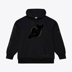 NHL New Jersey Devils Mitchell & Ness Phantom Fleece Hoodie - Black