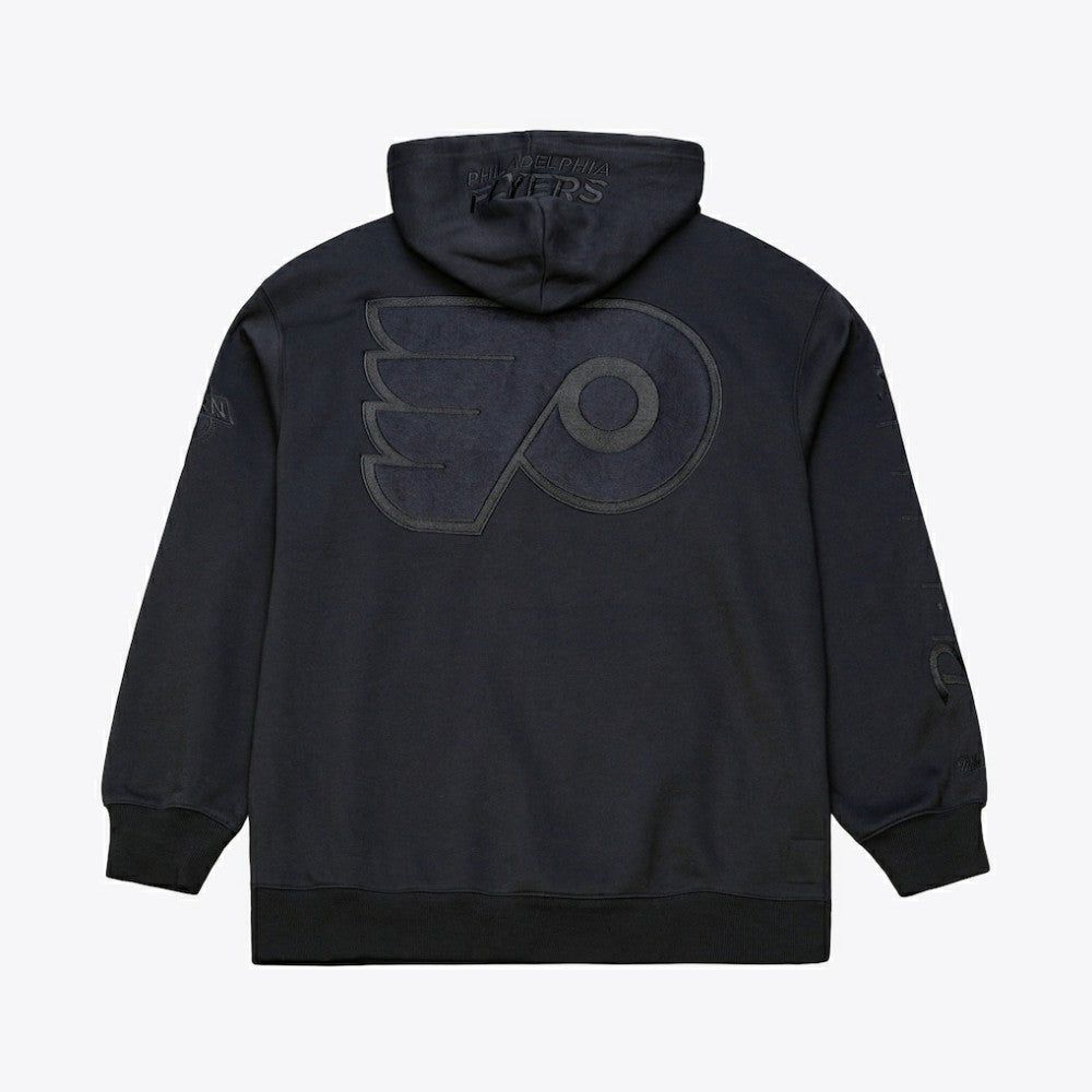 NHL Philadelphia Flyers Mitchell & Ness Phantom Fleece Hoodie - Black