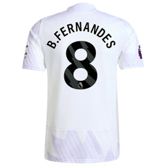 Bruno Fernandes Manchester United 2025/26 Away Player Jersey White shop