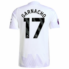 Alejandro Garnacho Manchester United 2025/26 Away Player Jersey White