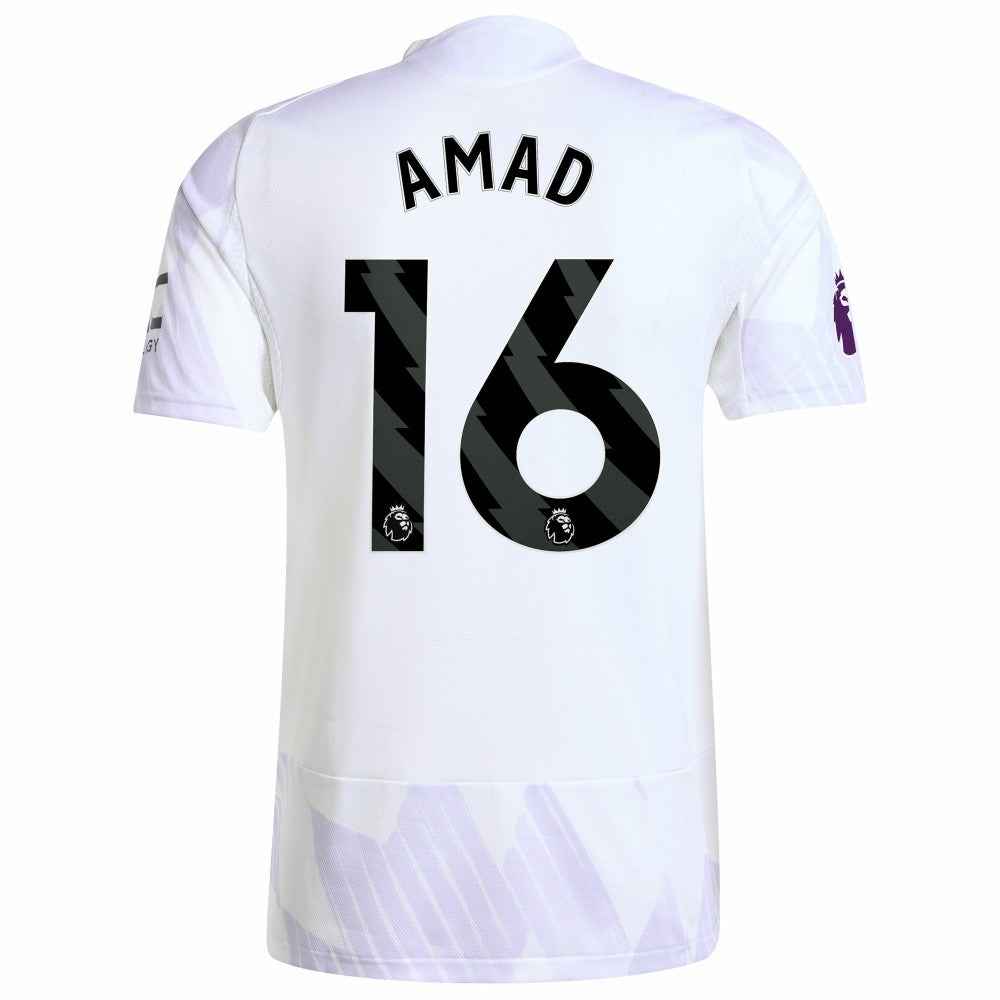 Amad Diallo Manchester United 2025/26 Away Player Jersey White