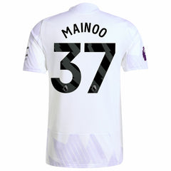 Kobbie Mainoo Manchester United 2025/26 Away Player Jersey White