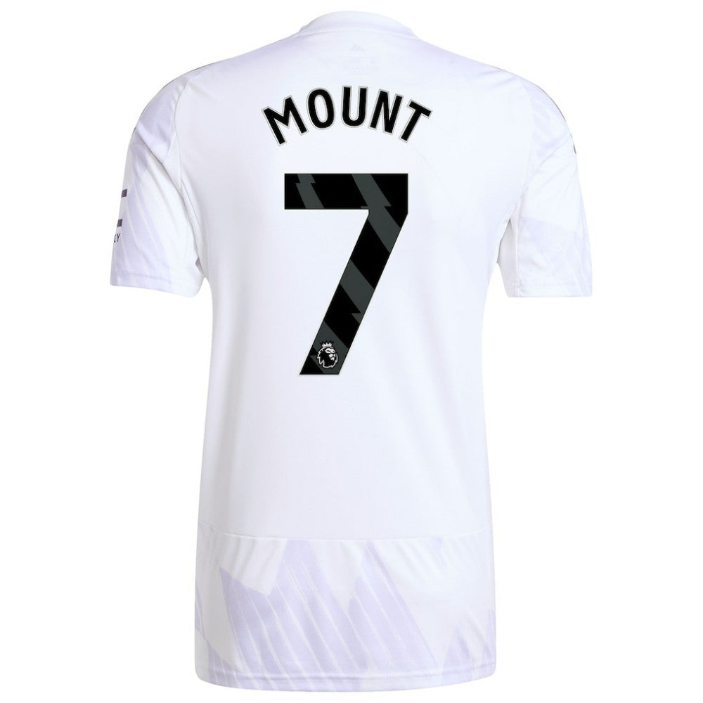 Mason Mount Manchester United 2025/26 Away Replica Player Jersey White
