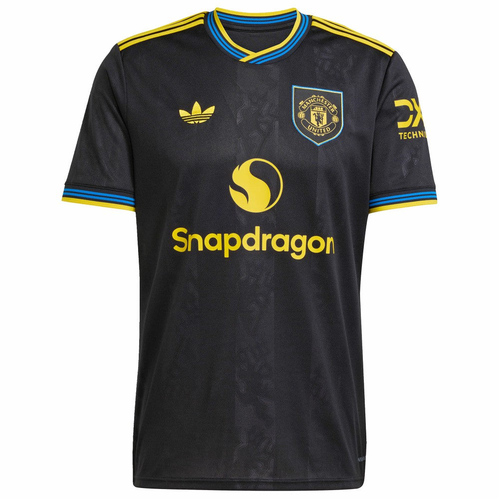 Manchester United 2025/26 Third Replica Custom Jersey Black