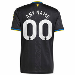 Manchester United 2025/26 Third Replica Custom Jersey Black