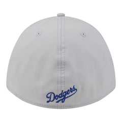 Los Angeles Dodgers New Era Patch 39THIRTY A-Frame M-Crown Perforated Flex Hat - Gray Hats