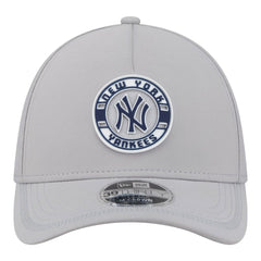 New York Yankees New Era Patch 39THIRTY A-Frame M-Crown Perforated Flex Hat - Gray Hats