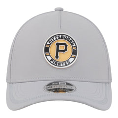 Pittsburgh Pirates New Era Patch 39THIRTY A-Frame M-Crown Perforated Flex Hat - Gray Hats