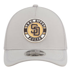 San Diego Padres New Era Patch 39THIRTY A-Frame M-Crown Perforated Flex Hat - Gray Hats