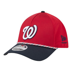 Washington Nationals New Era Rope M-Crown A-Frame 39THIRTY Flex Hat - Red/Navy Hats