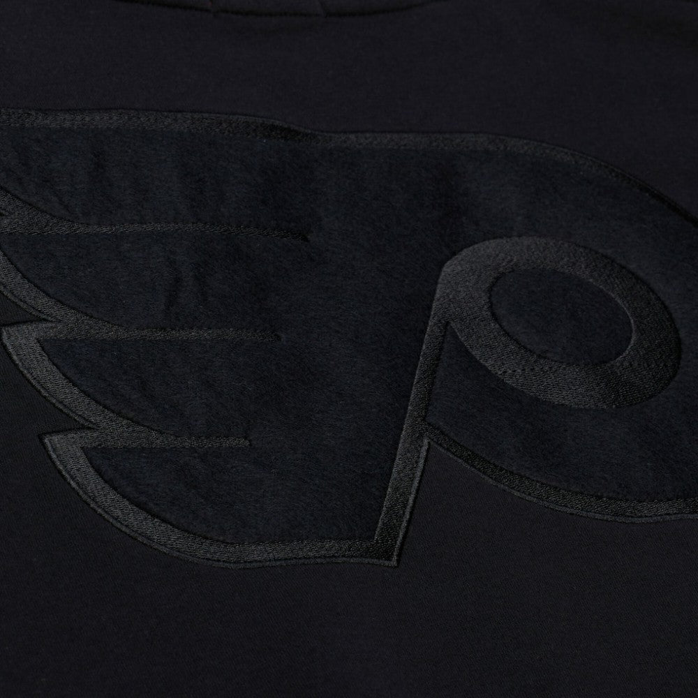 NHL Philadelphia Flyers Mitchell & Ness Unisex Phantom Fleece Crew Neck Sweatshirt - Black