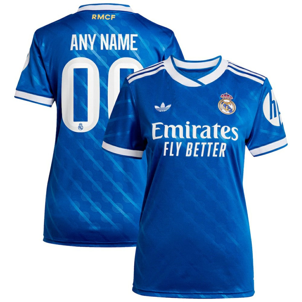 Real Madrid Women's 2025/26 Third Replica Custom Jersey Blue