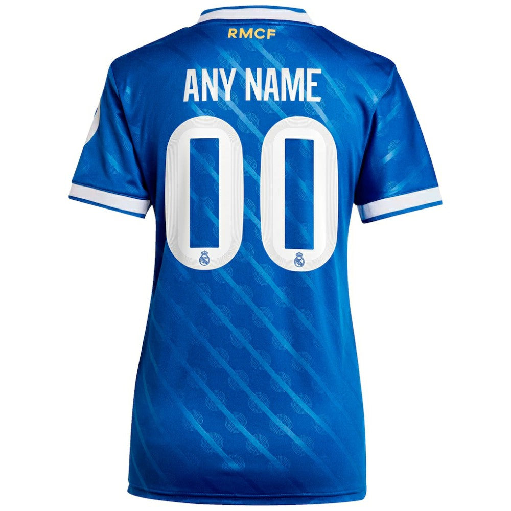Real Madrid Women's 2025/26 Third Replica Custom Jersey Blue