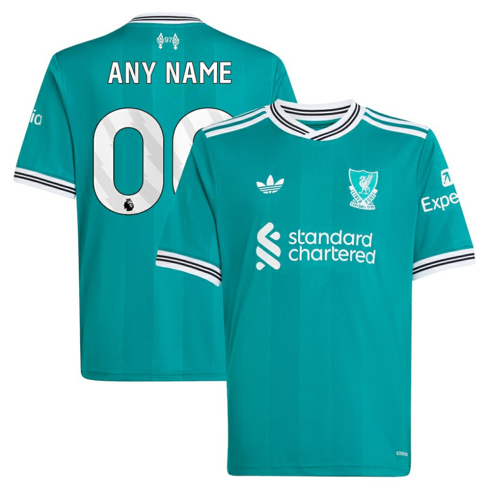 Liverpool Youth 2025/26 Third Replica Custom Jersey Green