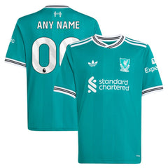Liverpool Youth 2025/26 Third Replica Custom Jersey Green