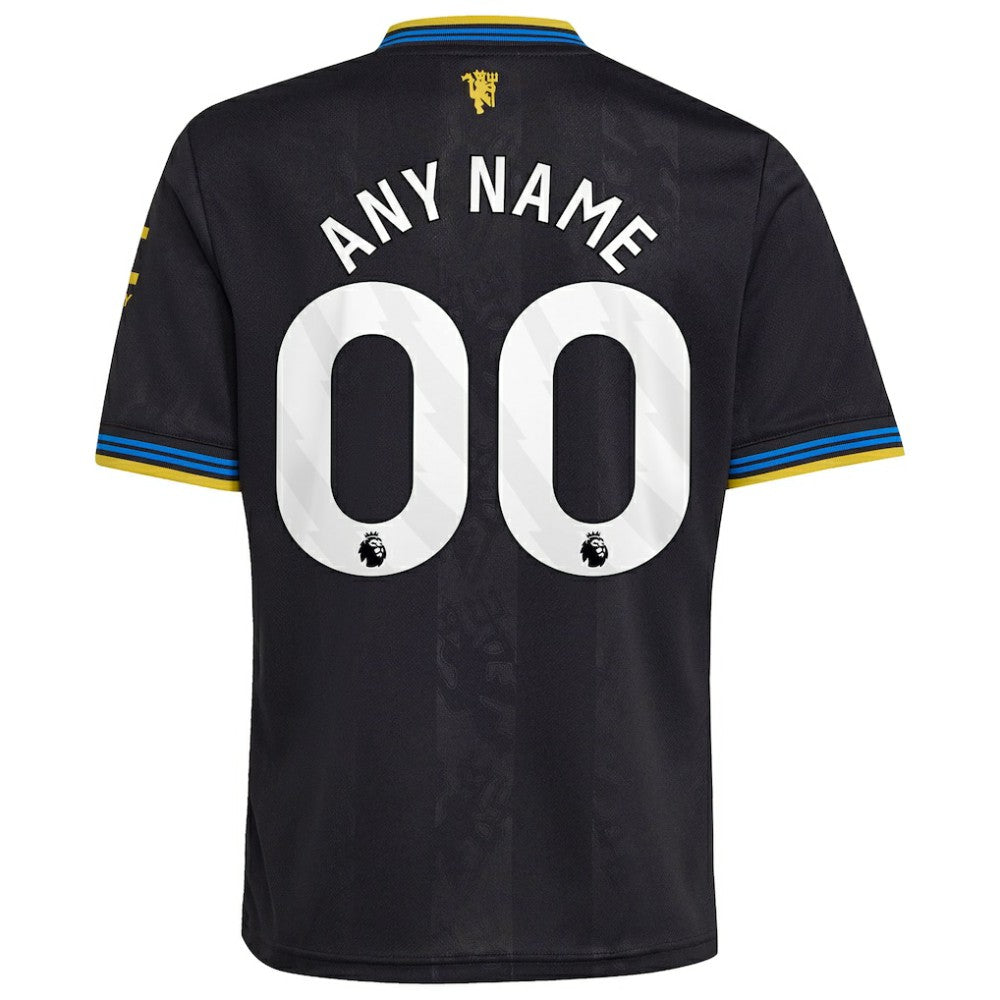 Manchester United Youth 2025/26 Third Replica Custom Jersey Black