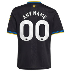 Manchester United Youth 2025/26 Third Replica Custom Jersey Black