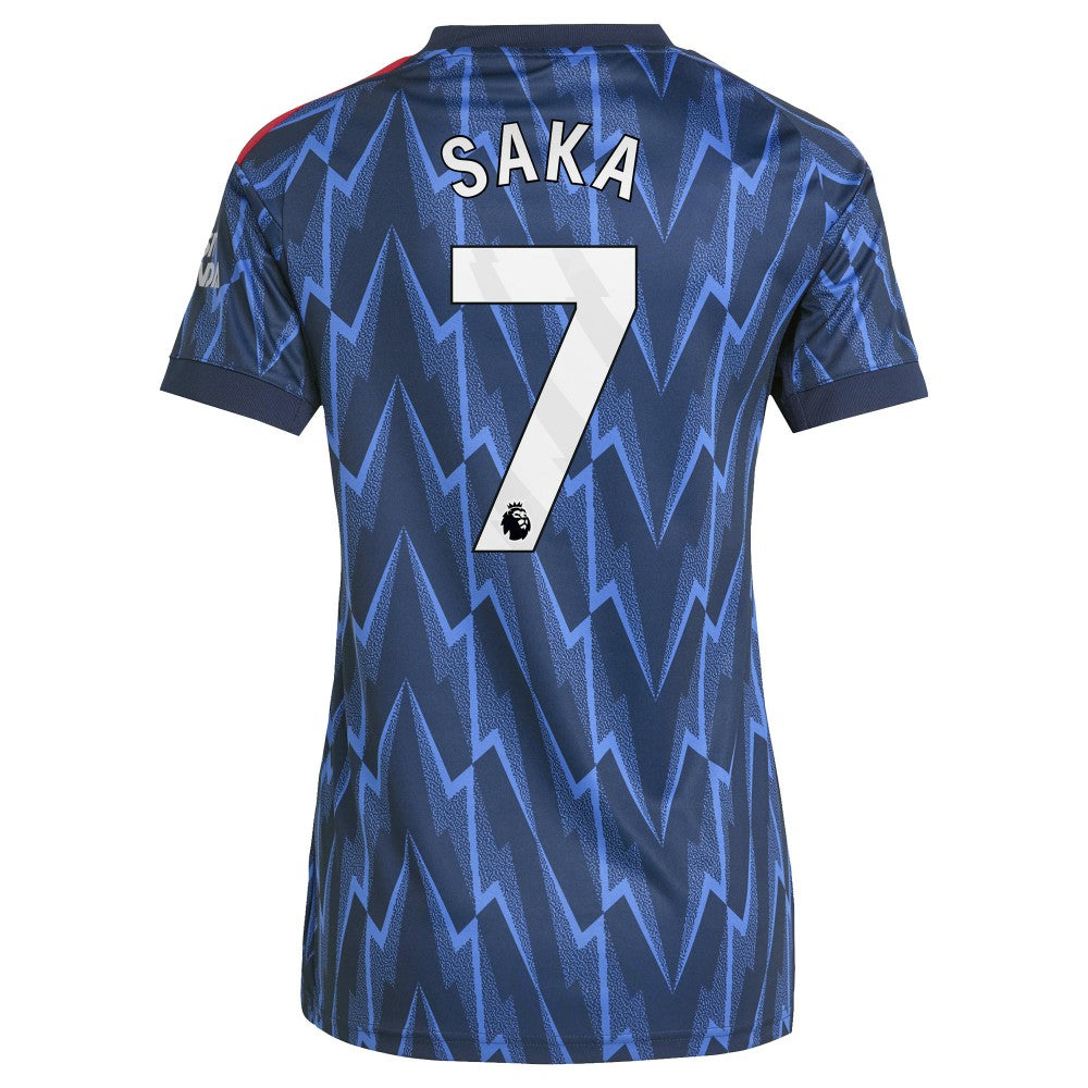 Bukayo Saka Arsenal Women's 2025/26 Away Replica Player Jersey Blue shop