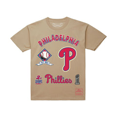 Philadelphia Phillies Mitchell & Ness Legacy Defined T-Shirt - Cream T-shirts