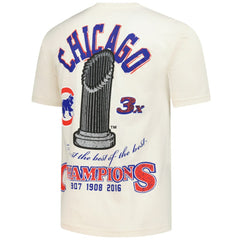 Chicago Cubs Mitchell & Ness Legacy Defined T-Shirt - Cream T-shirts