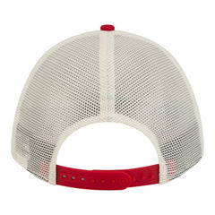 Philadelphia Phillies New Era Women's Retro 9FORTY M-Crown A-Frame Trucker Adjustable Hat - Light Beige/Red Hats