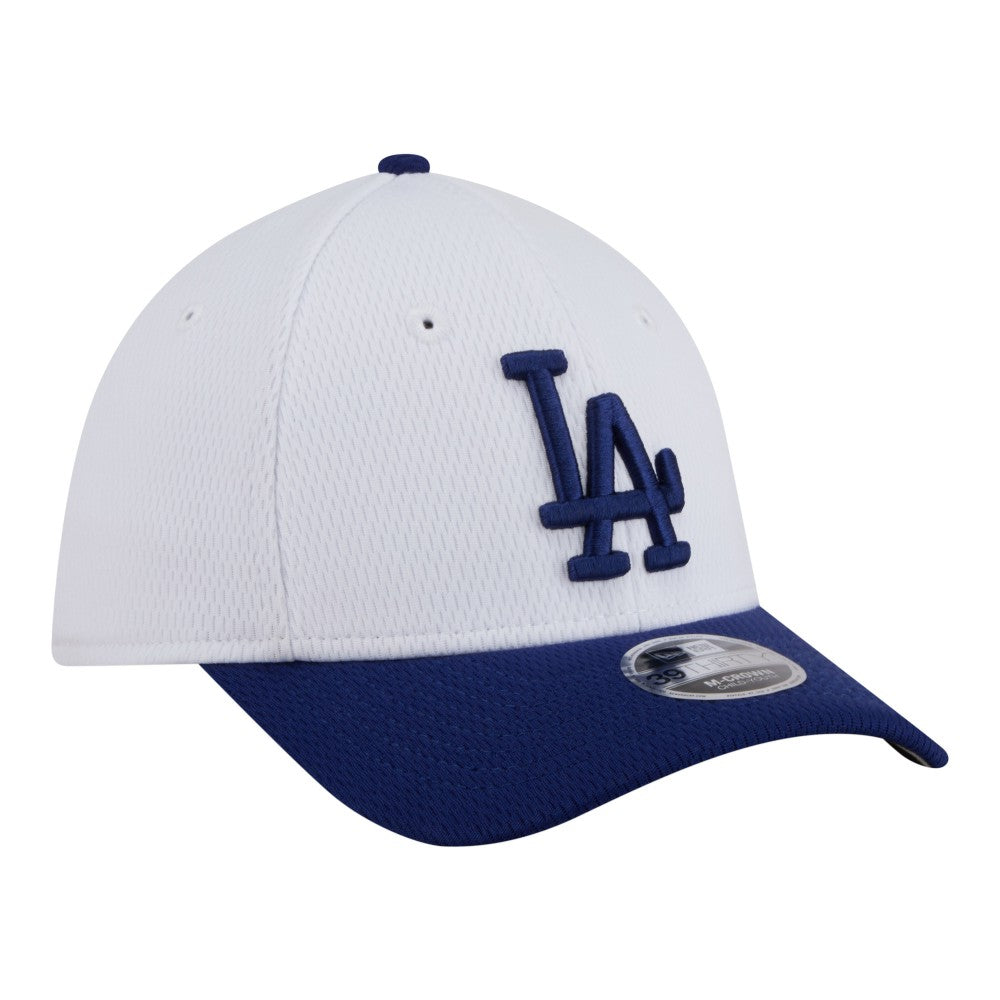 Los Angeles Dodgers New Era Youth Baseball 39THIRTY M-Crown Flex Hat - White/Royal Hats