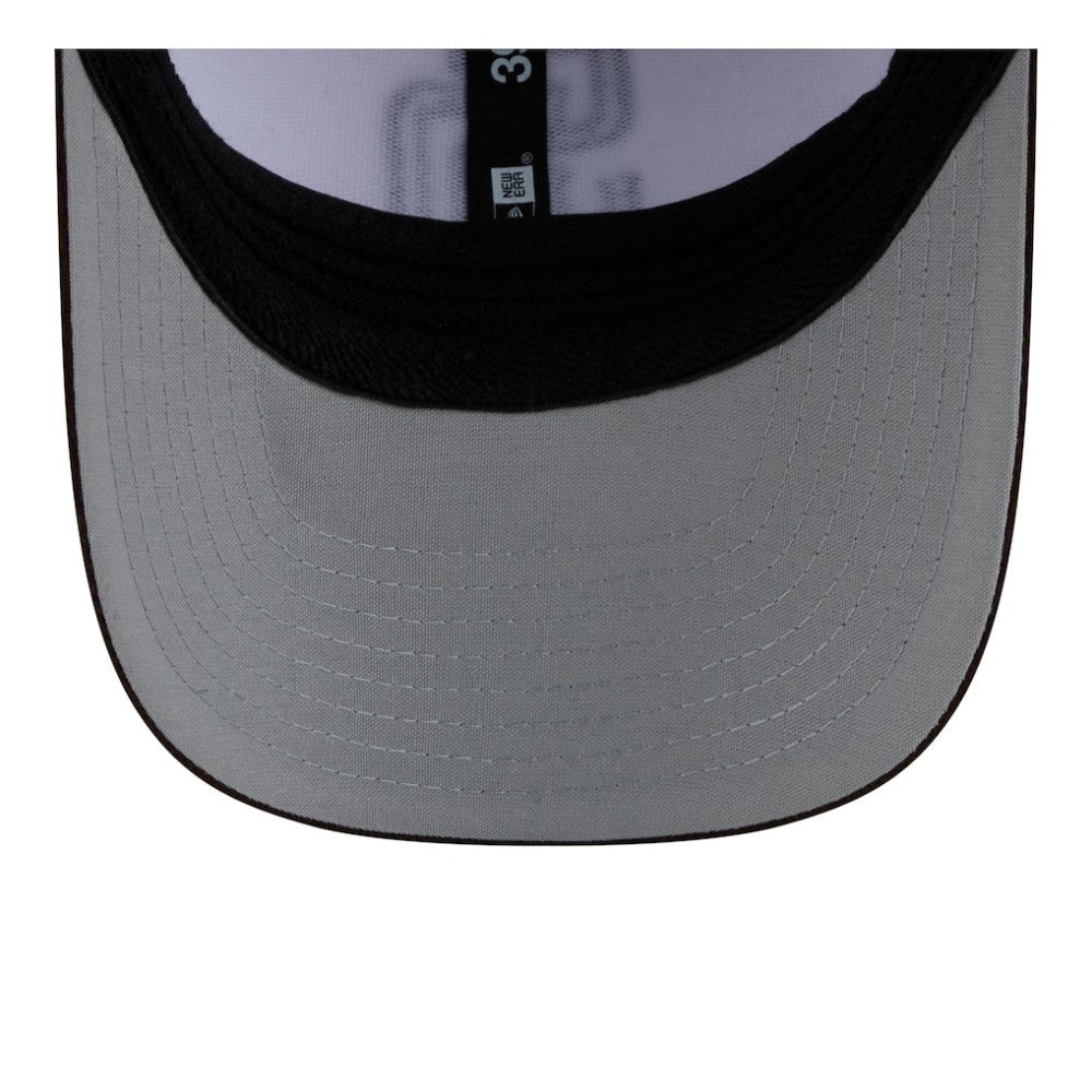 San Diego Padres New Era Youth Baseball 39THIRTY M-Crown Flex Hat - White/Brown Hats
