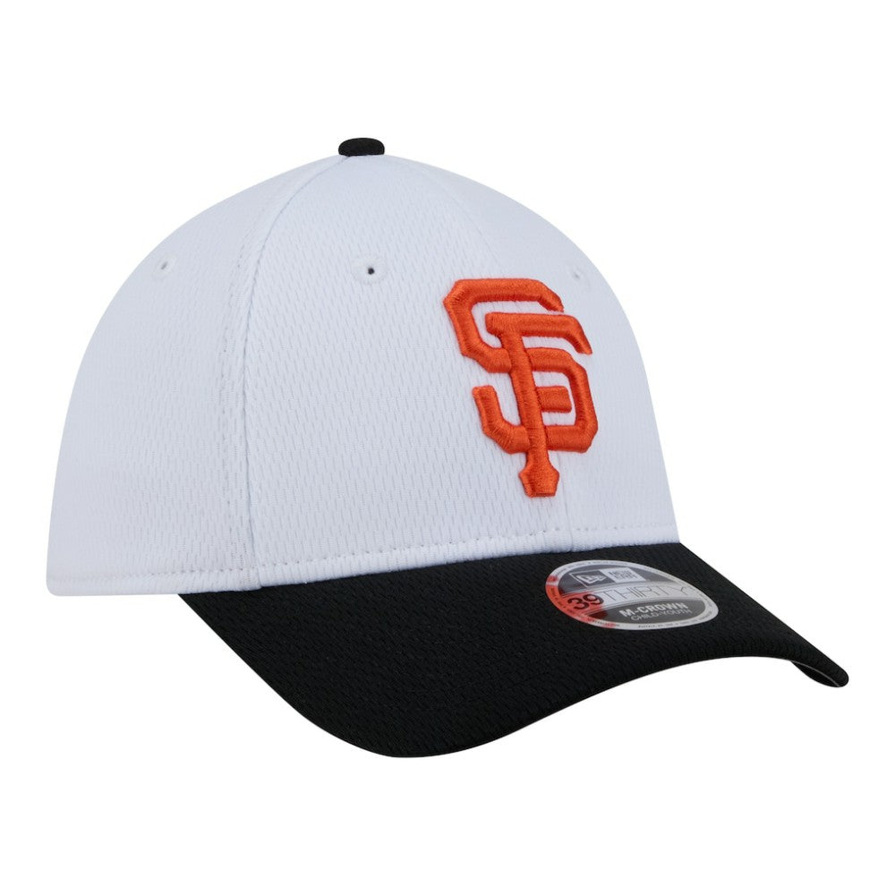 San Francisco Giants New Era Youth Baseball 39THIRTY M-Crown Flex Hat - White/Black Hats