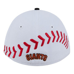 San Francisco Giants New Era Youth Baseball 39THIRTY M-Crown Flex Hat - White/Black Hats