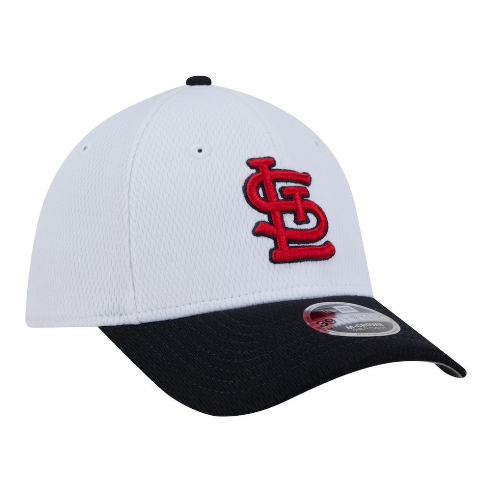 St. Louis Cardinals New Era Youth Baseball 39THIRTY M-Crown Flex Hat - White/Red Hats