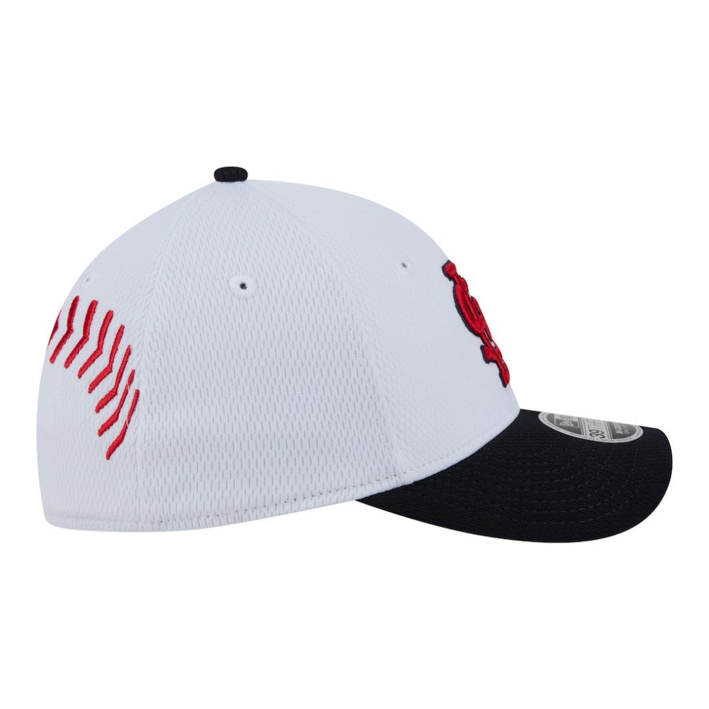 St. Louis Cardinals New Era Youth Baseball 39THIRTY M-Crown Flex Hat - White/Red Hats